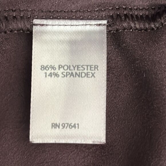 J. Jill Wearever Faux Suede Pants Size LP Rum Raisin NWPT - Picture 9 of 10